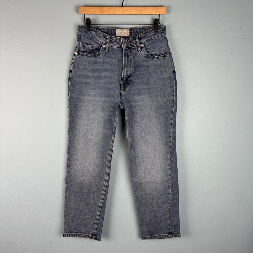 Everlane The Curvy Cheeky High Rise Jeans Women's 28‎ Crop Blue Denim Cotton